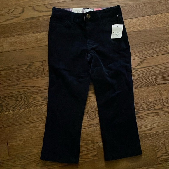 NWT dressy navy blue corduroy pants - Picture 1 of 2